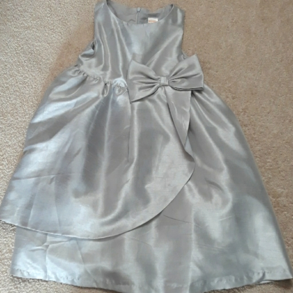 Gymboree Silver Dress size 7
